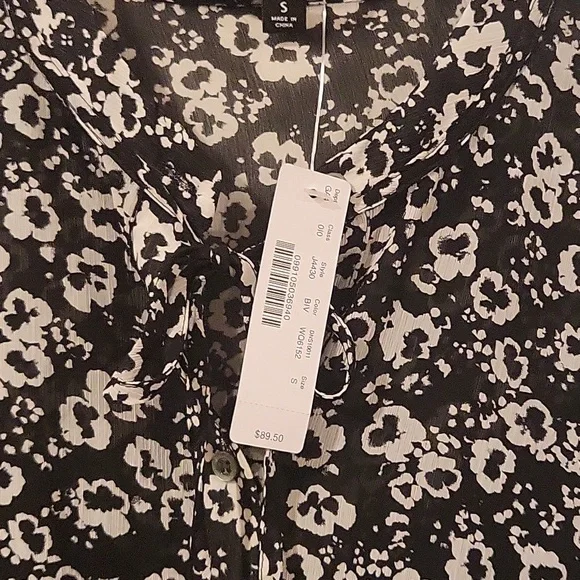 J.crew Mercantile Floral Black and White Dress Size S - Picture 6 of 6